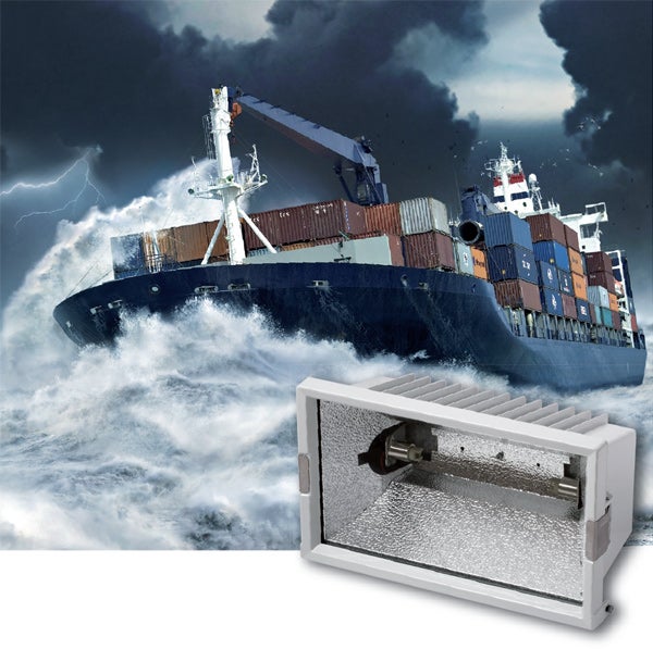 Cas d&#39;application: Des lampes halogènes capables de résister à des conditions météorologiques extrêmes sur les ponts des navires