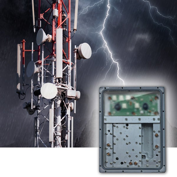Les évents de protection GORE® Protective Vents garantissent la fiabilité des systèmes RF avec l&#39;indice de protection IP adéquat pour les fortes pluies.
