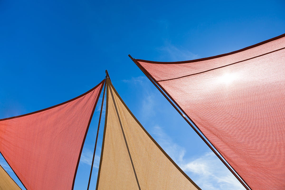 Voiles d'ombrage triangulaires