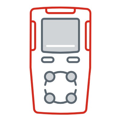 Image stylisée d&#39;un appareil de détection de gaz EC comme utilisée dans l&#39;infographie ci-dessus.