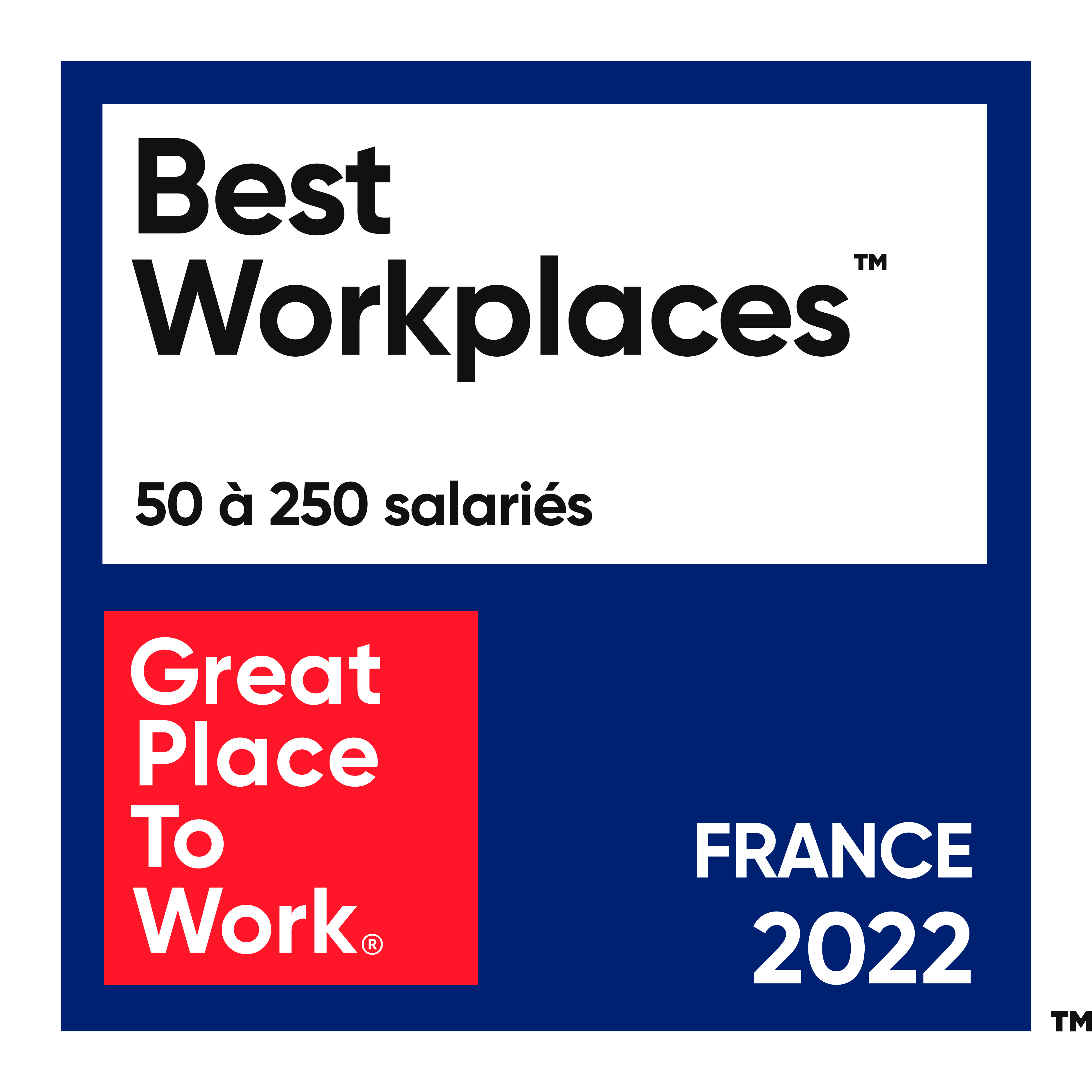 Great Place to Work France 2022 Logo