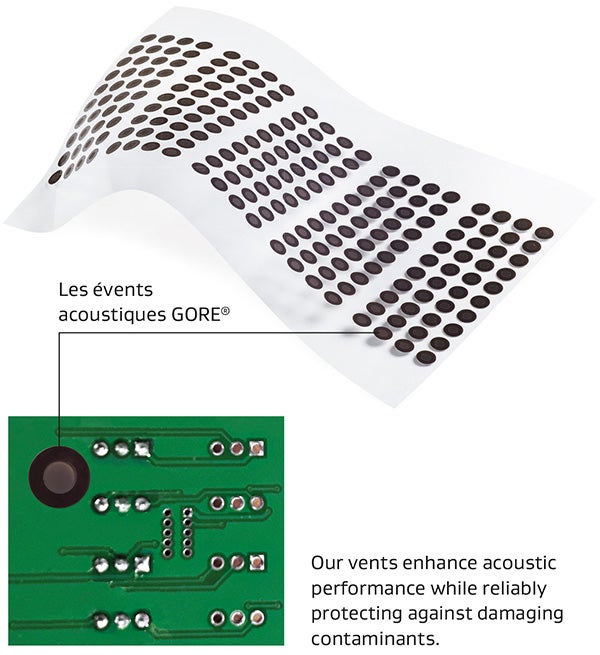 Dans les applications industrielles, les évents acoustiques GORE® résistent à des agressions environnementales agressives tout en améliorant la performance acoustique.