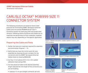 GORE® Aerospace Ethernet Cables - Termination Instructions - Octax Size 11 Document Thumbnail